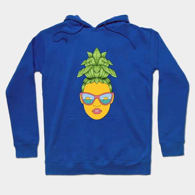 Pineapple girl Hoodie by coffeeman